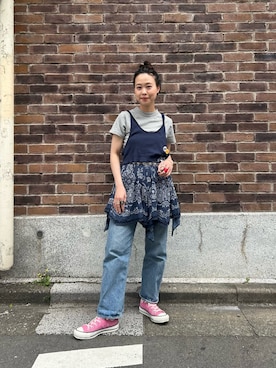 黒田 彩乃さん（レディース・153cm）の春コーディネート