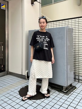 「BEAMS BOY（ビームスボーイ）のアイテム」を使った、黒田 彩乃さん（レディース・153cm）の夏コーディネート