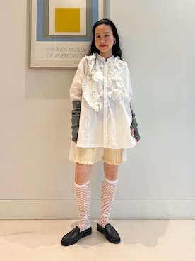 「アイテム（レッグウェア）」を使った、黒田 彩乃さん（レディース・153cm・30代）の夏コーディネート