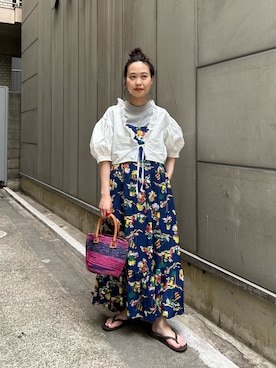 黒田 彩乃さん(レディース・153cm)の夏コーディネート