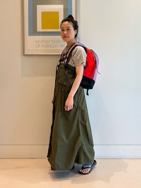 「GREGORY（グレゴリー）のアイテム」を使った、黒田 彩乃さん（レディース・153cm）の夏コーディネート