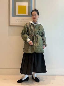 「アイテム（トップス）」を使った、黒田 彩乃さん（レディース・153cm）の秋コーディネート