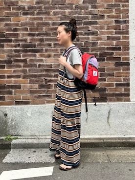 「BEAMS BOY（ビームスボーイ）のアイテム」を使った、黒田 彩乃さん（レディース・153cm）の夏コーディネート