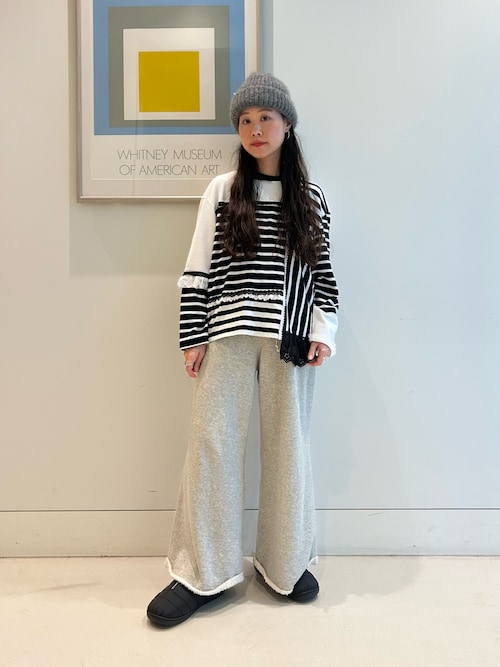 セール】【2/5再値下げ】maturely / ワイド フレア ジャージー パンツ