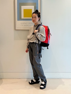 「GREGORY（グレゴリー）のアイテム」を使った、黒田 彩乃さん（レディース・153cm）の夏コーディネート
