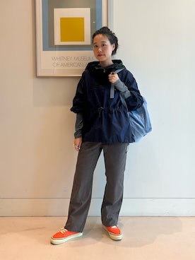 「アイテム（ブルゾン）」を使った、黒田 彩乃さん（レディース・153cm）の夏コーディネート