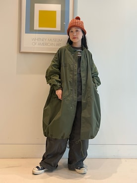 「アイテム（その他アウター）」を使った、黒田 彩乃さん（レディース・153cm）の夏コーディネート