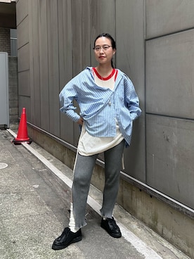 「アイテム（ファッション雑貨）」を使った、黒田 彩乃さん（レディース・153cm）の秋コーディネート
