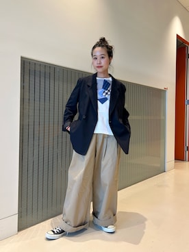 黒田 彩乃さん(レディース・153cm)の冬コーディネート