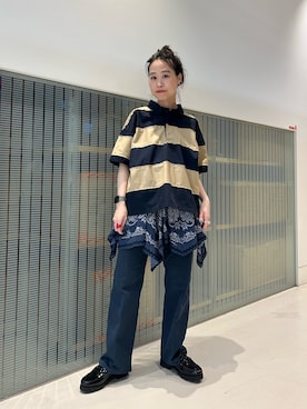 「アイテム（スラックス）」を使った、黒田 彩乃さん（レディース・153cm・30代）の冬コーディネート