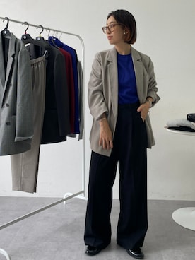 「アイテム（スーツセット）」を使った、あやぱんさん（レディース・157cm）の秋コーディネート