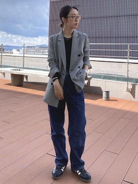 「アイテム（スーツパンツ）」を使った、あやぱんさん（レディース・157cm）の秋コーディネート