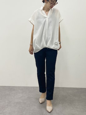 「スタッフ」｜あやぱんさん（レディース・157cm）の夏コーディネート