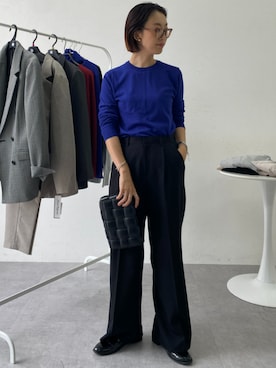 「アイテム（フォーマルスーツ/小物）」を使った、あやぱんさん（レディース・157cm）の秋コーディネート
