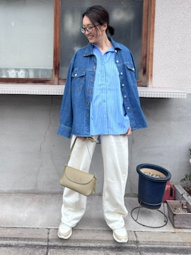 「Maison INNESS（メゾンアイネス）のアイテム」を使った、あやぱんさん（レディース・157cm）の春コーディネート