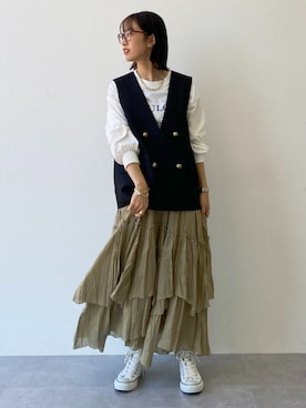 「アイテム（スーツセット）」を使った、あやぱんさん（レディース・157cm）の冬コーディネート