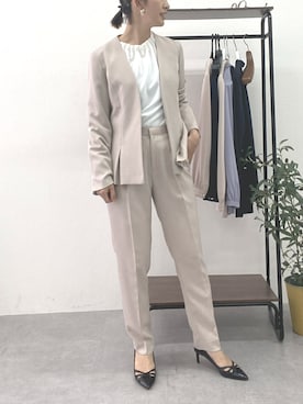 「アイテム（フォーマルスーツ/小物）」を使った、あやぱんさん（レディース・157cm）の冬コーディネート