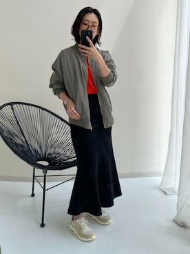 「Maison INNESS（メゾンアイネス）のアイテム」を使った、あやぱんさん（レディース・157cm）の冬コーディネート