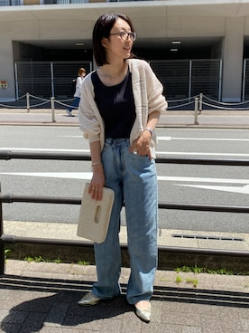 「Maison INNESS（メゾンアイネス）のアイテム」を使った、あやぱんさん（レディース・157cm）の春コーディネート