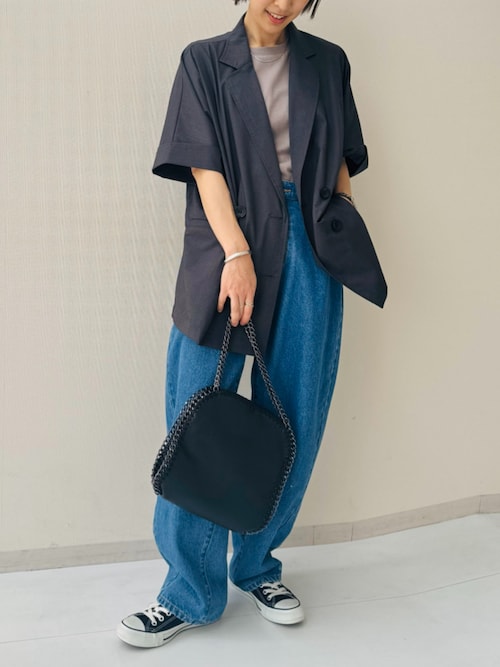 希少【美品】ブリオーニ ベルテッドジャケット シャツ袖 ストレッチ 大きいサイズ セール】 【ウォッシャブル/防しわ性】ライトオックスフォード