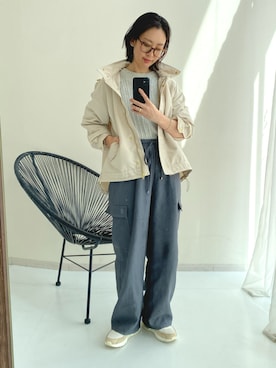 「Maison INNESS（メゾンアイネス）のアイテム」を使った、あやぱんさん（レディース・157cm）の冬コーディネート