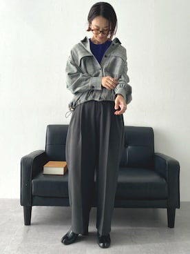 「アイテム（フォーマルスーツ/小物）」を使った、あやぱんさん（レディース・157cm）の秋コーディネート