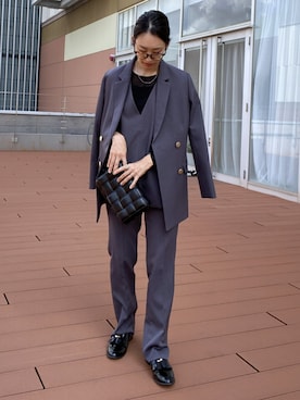 「スーツ」｜あやぱんさん（レディース・157cm）の秋コーディネート