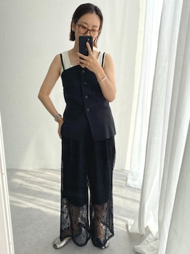 「アイテム（スーツセット）」を使った、あやぱんさん（レディース・157cm）の夏コーディネート