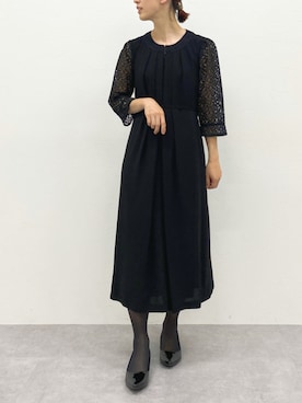 「ブラックフォーマル」｜あやぱんさん（レディース・157cm）の夏コーディネート