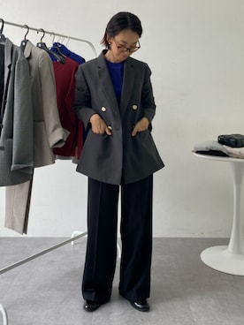 「アイテム（フォーマルスーツ/小物）」を使った、あやぱんさん（レディース・157cm）の秋コーディネート