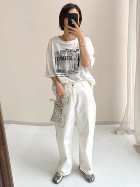 「レギュラー」｜「アイテム（パンプス）」を使った、あやぱんさん（レディース・157cm）の夏コーディネート