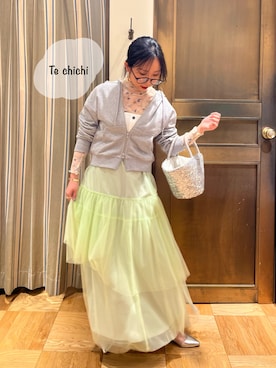 「Te chichi（テチチ）のアイテム」を使った、さりーさん（骨格ストレート・レディース・157cm）の春コーディネート