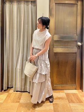 「Te chichi（テチチ）のアイテム」を使った、さりーさん（骨格ストレート・レディース・157cm）の夏コーディネート