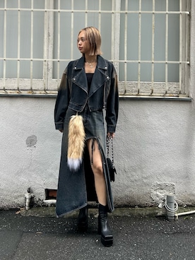 「アイテム（チャーム）」を使った、MINAMIさん（レディース・163cm）の夏コーディネート