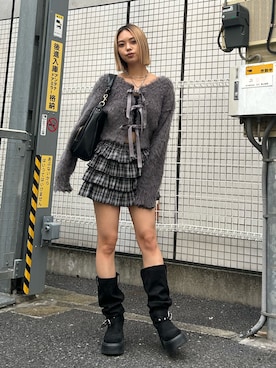 「チェック柄」｜MINAMIさん（レディース・163cm）の秋コーディネート