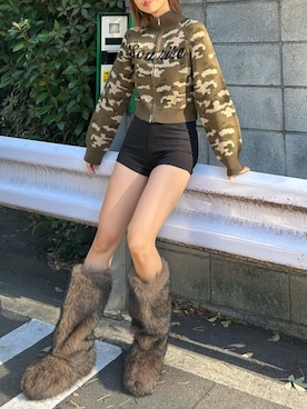 MINAMIさん（レディース・163cm）の冬コーディネート