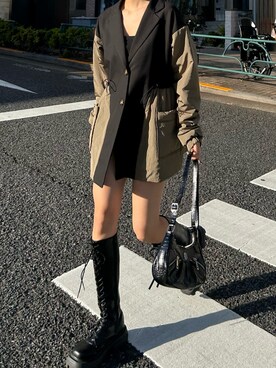 MINAMIさん（レディース・163cm）の冬コーディネート