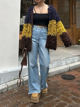 「アイテム（スリッポン）」を使った、MINAMIさん（レディース・163cm）の秋コーディネート