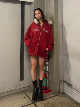 「EVRIS（エヴリス）のアイテム（トップス）」を使った、MINAMIさん（レディース・163cm）の秋コーディネート
