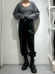 EVRIS - チェーンモチーフレイヤードニットトップス EVRIS ニット セーター レイヤードチェーンモチーフニット