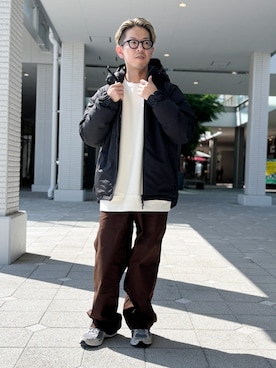 「アイテム（ダウンジャケット/コート）」を使った、Grand PARK MENSさん（メンズ・168cm・30代）の秋コーディネート