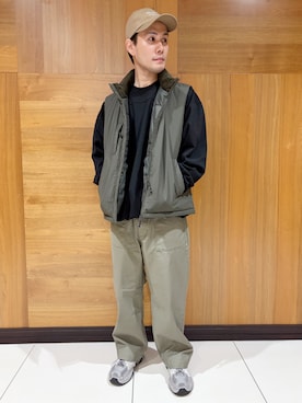 「アイテム（ダウンベスト）」を使った、Grand PARK MENSさん（メンズ・173cm）の秋コーディネート