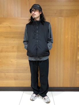 「アイテム（ダウンベスト）」を使った、Grand PARK MENSさん（メンズ・171cm）の秋コーディネート