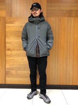 「アイテム（ダウンジャケット/コート）」を使った、Grand PARK MENSさん（メンズ・171cm・20代）の秋コーディネート