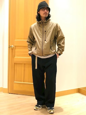 「NANGA（ナンガ）のアイテム」を使った、Grand PARK MENSさん（メンズ・171cm）の春コーディネート