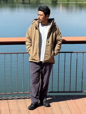 「アイテム（ダウンジャケット/コート）」を使った、Grand PARK MENSさん（メンズ・168cm・30代）の秋コーディネート