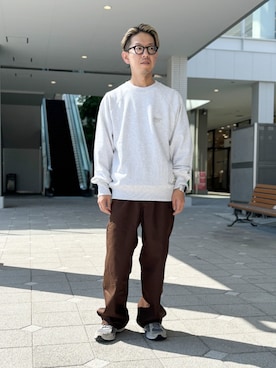 「アイテム（スウェット）」を使った、Grand PARK MENSさん（メンズ・168cm・30代）の秋コーディネート