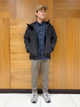 「アイテム（ダウンジャケット/コート）」を使った、Grand PARK MENSさん（メンズ・173cm・20代）の秋コーディネート