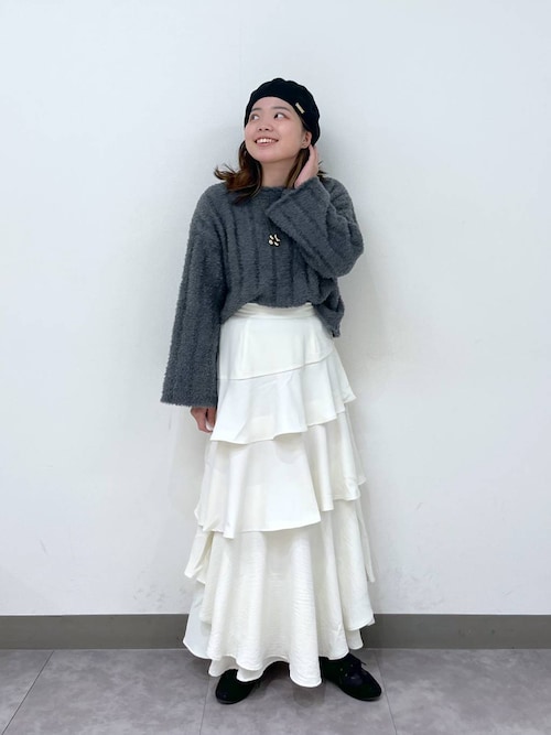 mysty woman（ミスティウーマン） ニット セーター フェザーモール