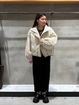 「アイテム（カチューシャ）」を使った、yuminaさん（レディース・160cm）の秋コーディネート